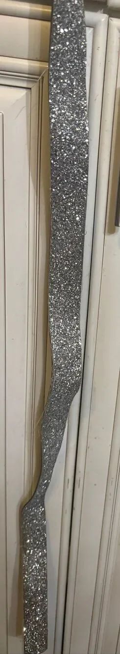Women's Glitter Wide Metal Silver Buckle Sparkly Fashion Belt Silver